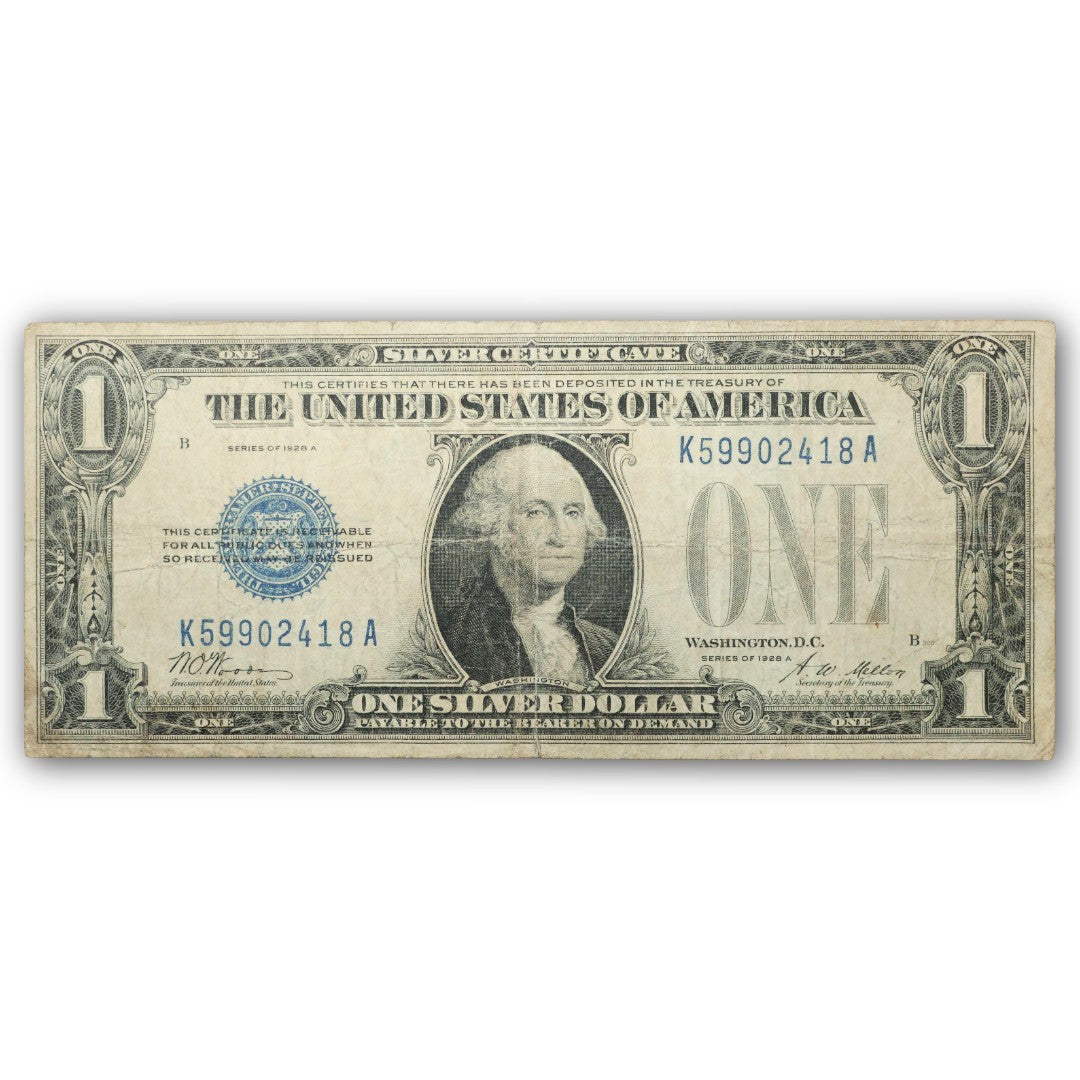 1928 $1 Silver Certificate Funnyback