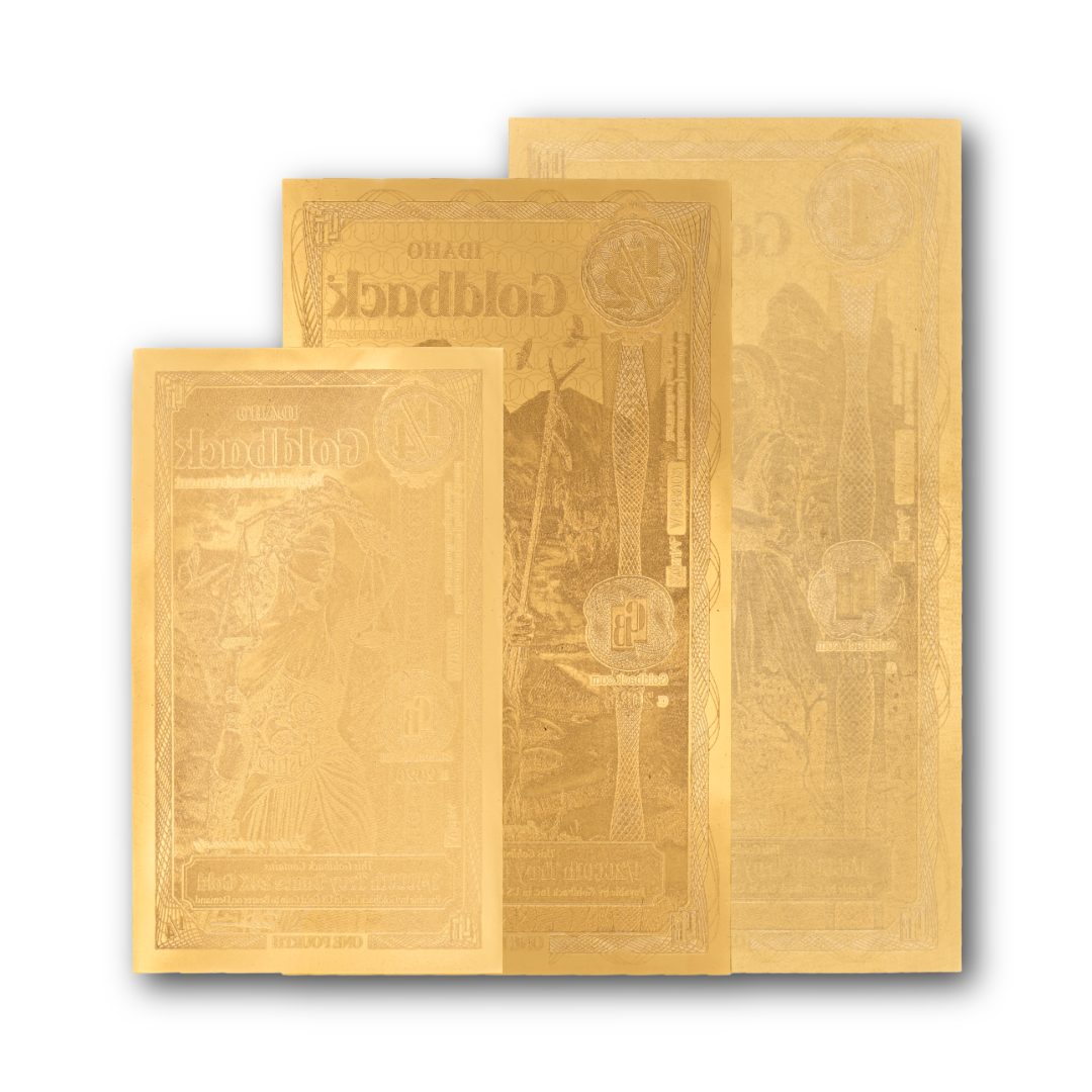 1/4, 1/2 and 1 Idaho Alpha Goldback set