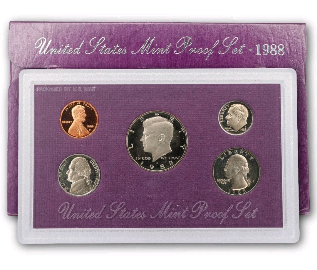 1988 S Proof Set In Original Government Packaging