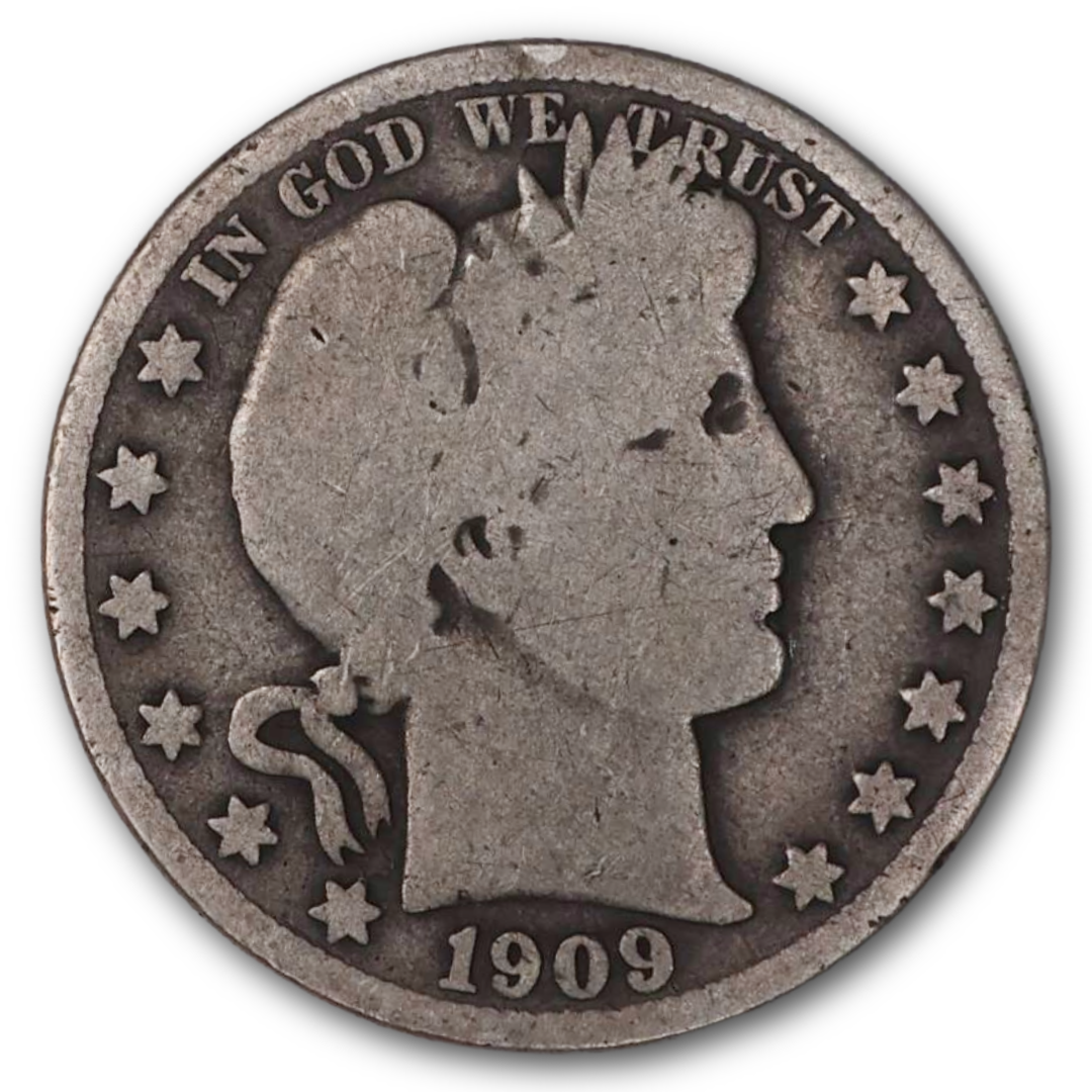 Barber Half Dollar (1892-1915) - 90% Silver