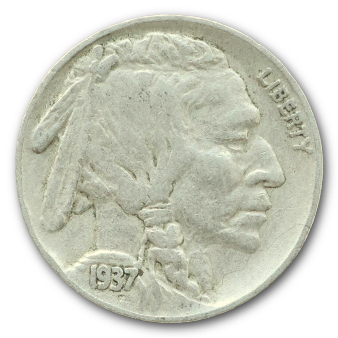 1937 - Philadelphia Buffalo Nickel Good+