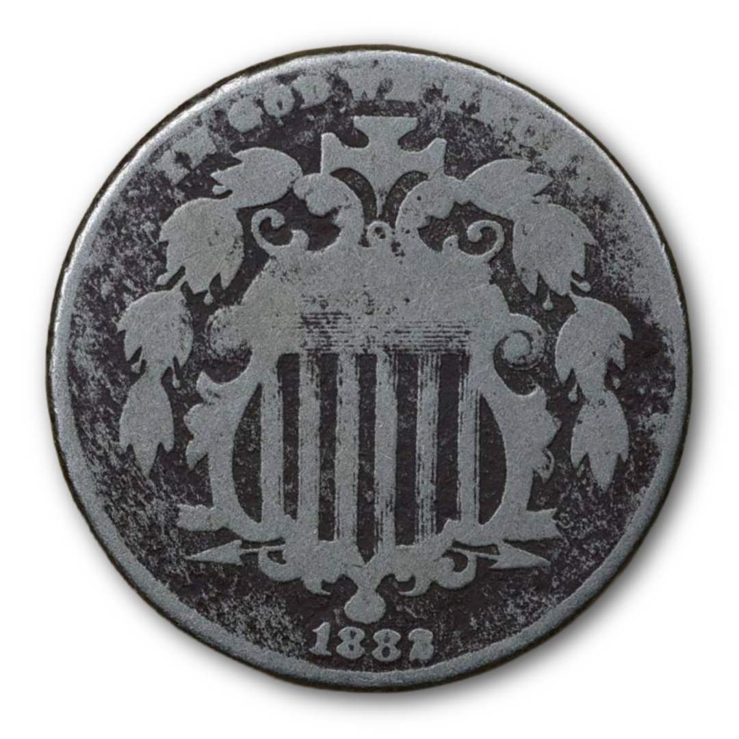 Sheild Nickel (Corrosion) - 1866 - 1883