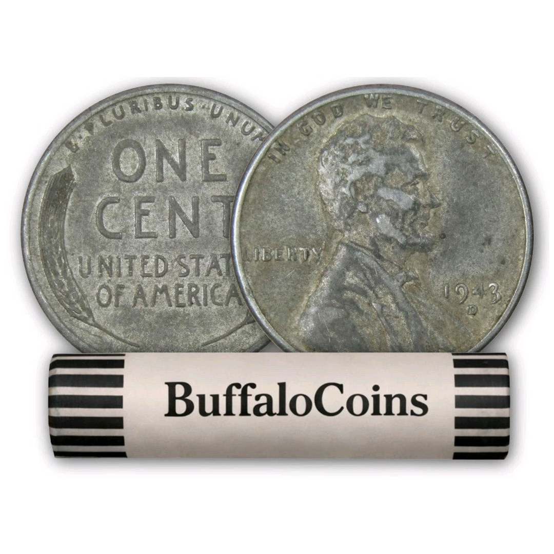 Roll of 50 Denver Mint Steel "War" pennies