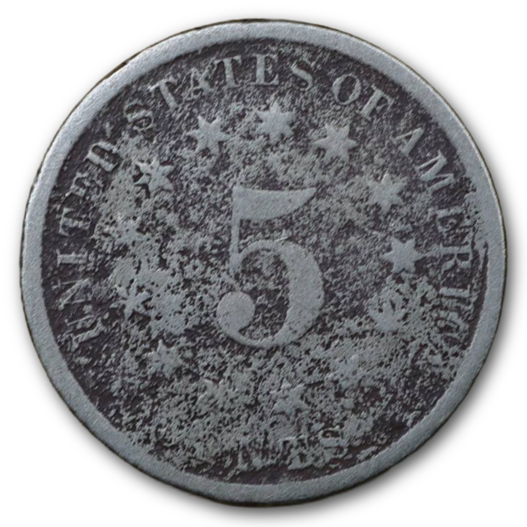 Sheild Nickel (Corrosion) - 1866 - 1883