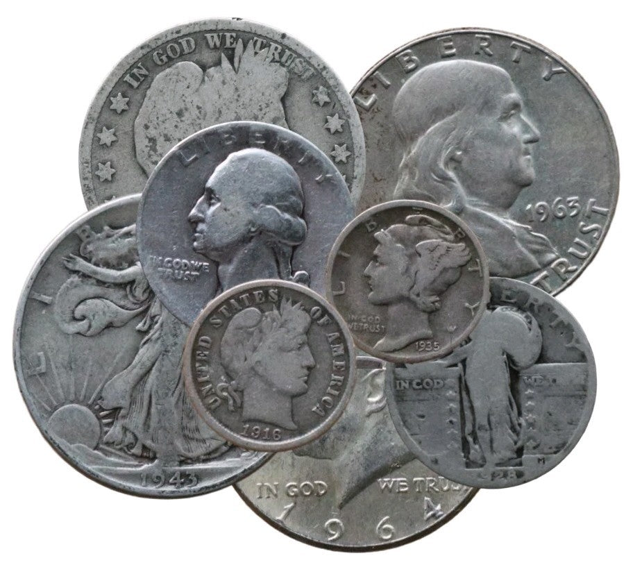90% Junk Silver Coins $1 Face Value