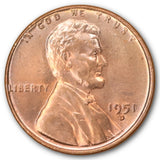 1951-D Lincoln Wheat Cent GEM BU