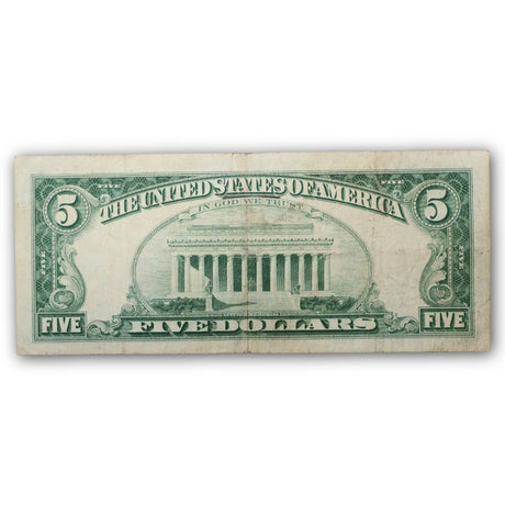 $5 1963 Red Seal STAR Note VG/F