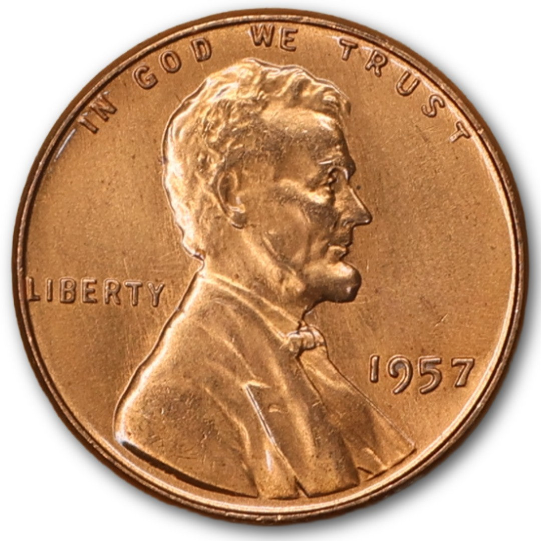 1957-P Lincoln Wheat Cent GEM BU