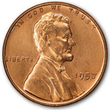 1957-P Lincoln Wheat Cent GEM BU