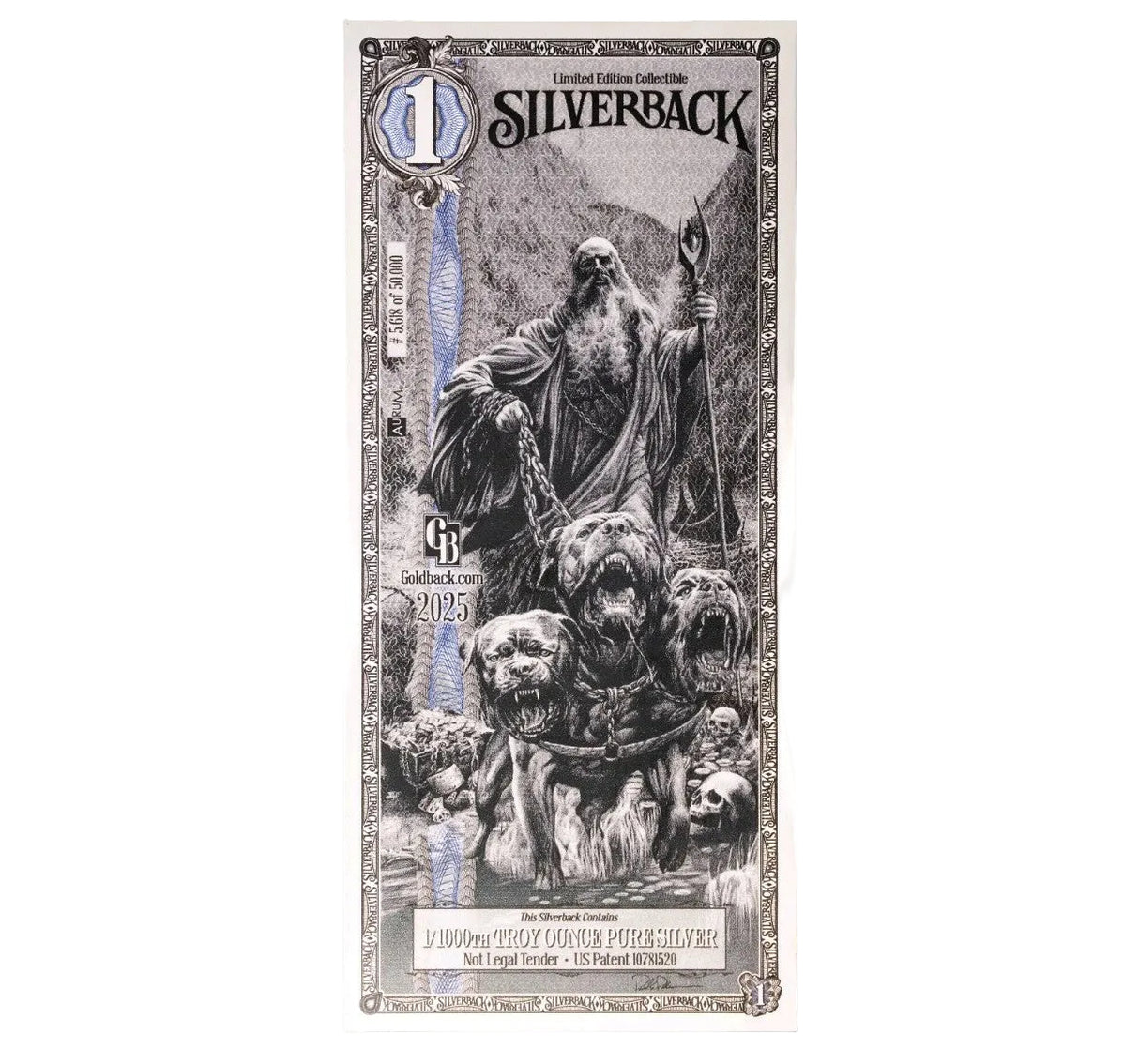 Silverback Hades Olympus 1/1000 OZ  Silver Limted Edition
