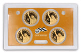 2007 S Presidential Dollar Proof Set 4 Coins Original Box & COA