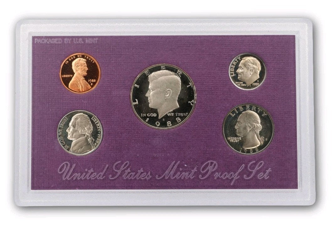 1988 S Proof Set In Original Government Packaging