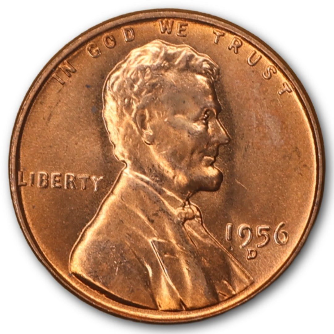 1956-D Lincoln Wheat Cent GEM BU