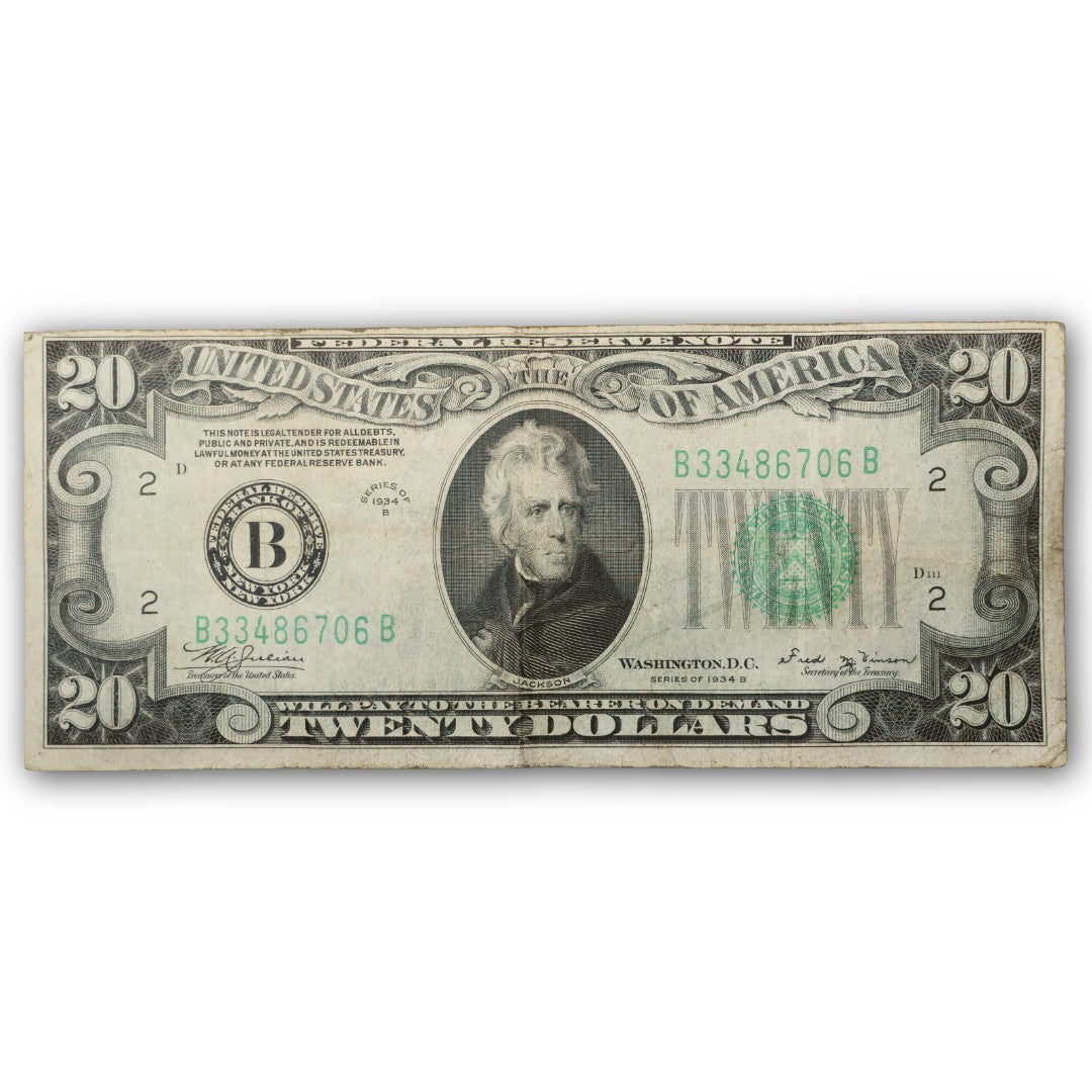 1934 $20 Federal Reserve Note
