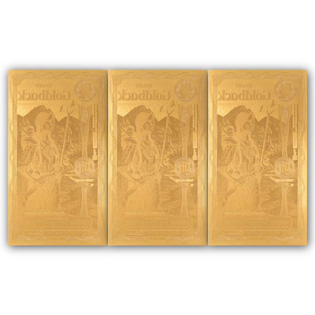set of 3 2026 Alpha Idaho 1/2 Goldback