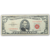 $5 1963 Red Seal STAR Note VG/F