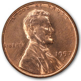 1957-D Lincoln Wheat Cent GEM BU