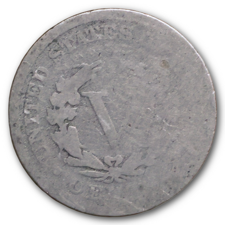 1883 Liberty V Nickel With Cents AG