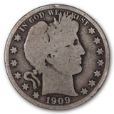 Barber Half Dollar (1892-1915) - 90% Silver