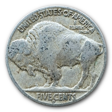 1937 - Denver Buffalo Nickel G/VG