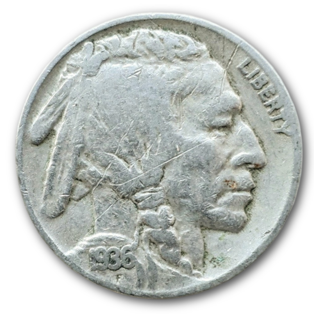 1936 - Philadelphia Buffalo Nickel G/VG