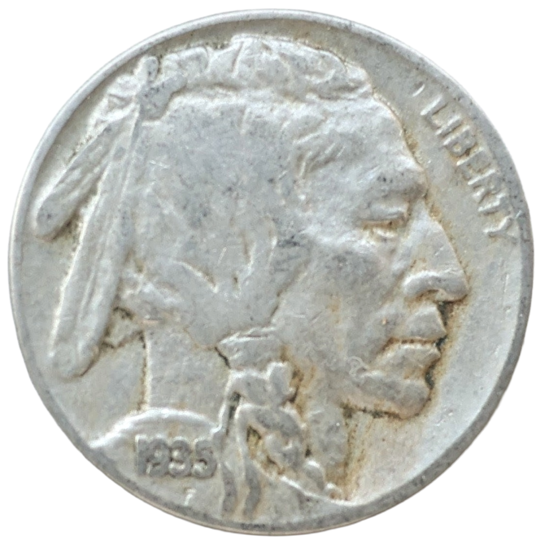 V/VG 1935 Philadelphia Buffalo Nickel