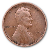 1909 Lincoln Wheat Cent (No V.D.B)