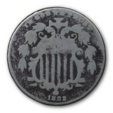 Sheild Nickel  (Corrosion) - 1866 - 1883