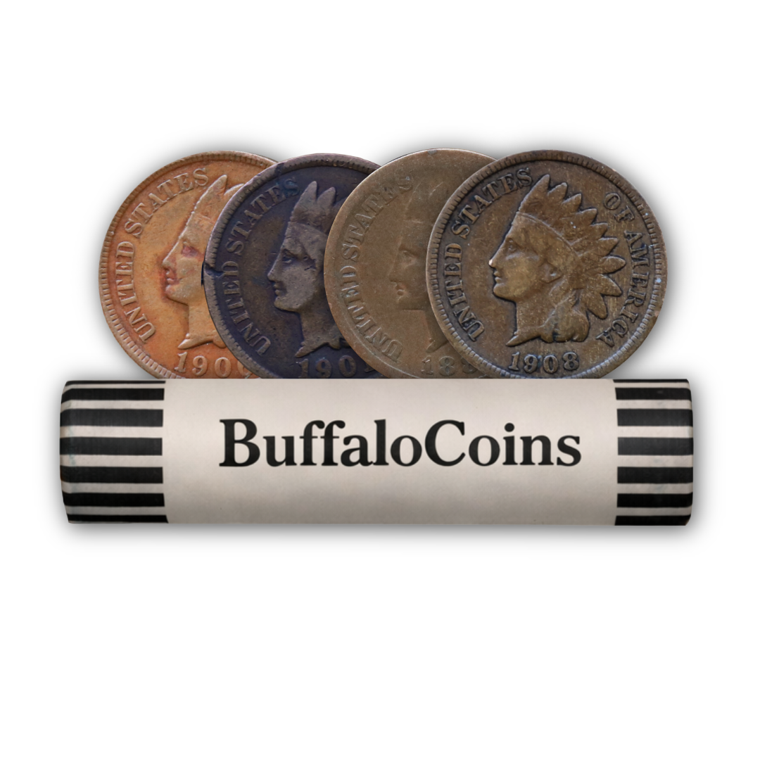 Roll Of 50 Indian Head Cents  G/VG